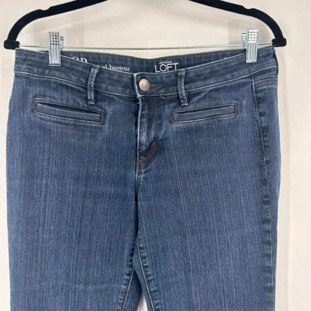 LOFT Ann Taylor Jeans Women’s 5-pocket Denim Original Bootcut Blue size 8 petite